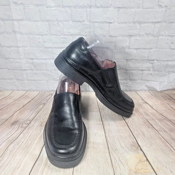 Venturini Shoes Venturini Comfort Flex Black Leather Loafer